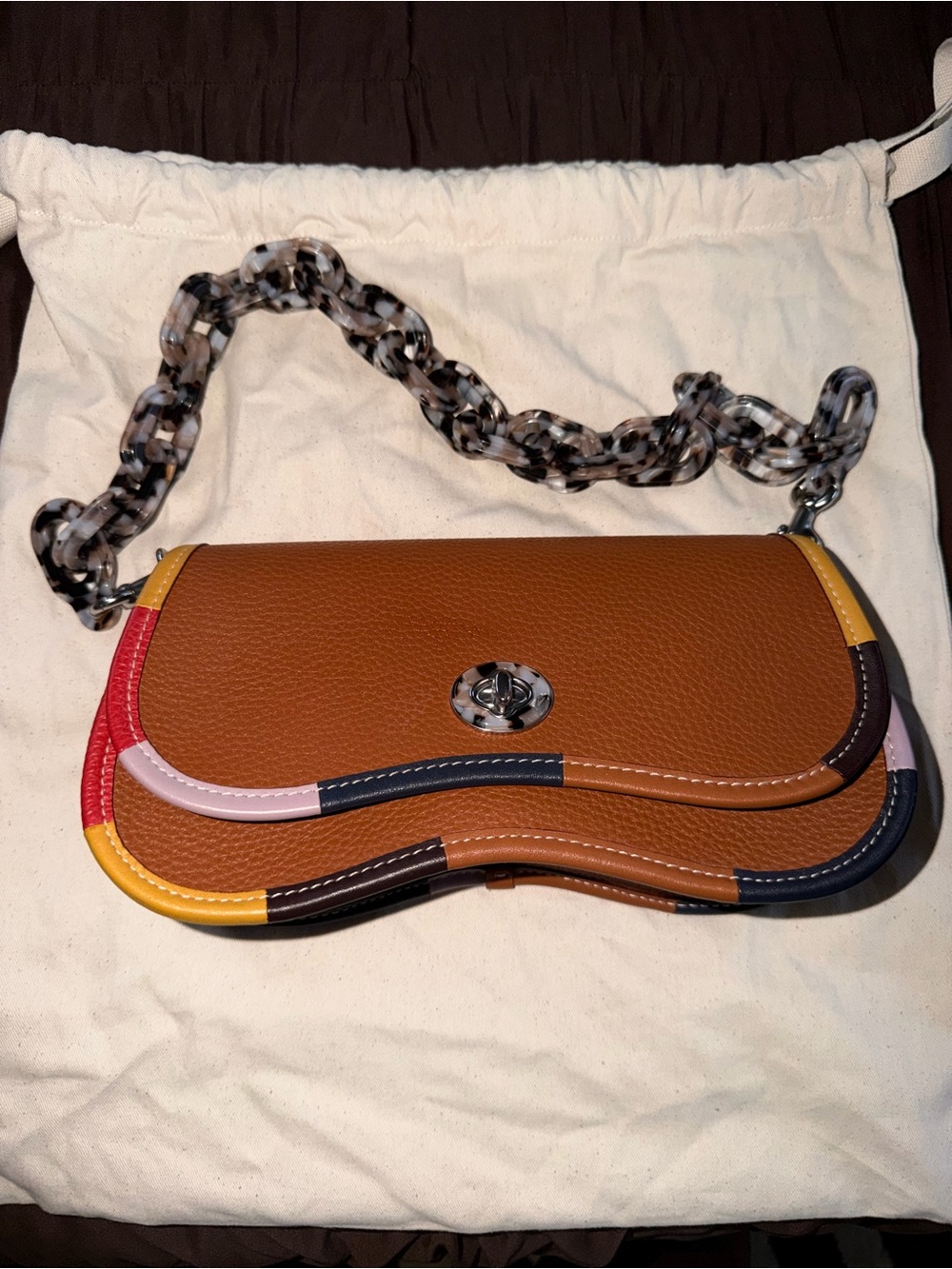 Coach - Coachtopia Wavy Dinky Bag with Colorful Binding